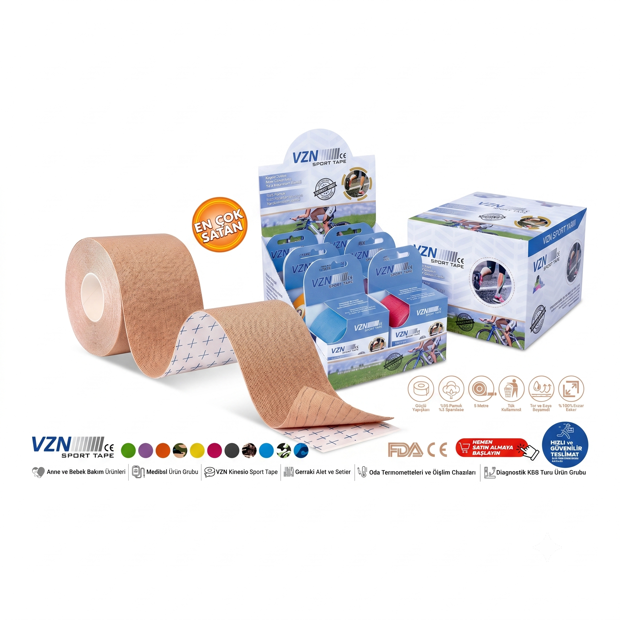 KİNESİO SPORT THERAPY BANTLARI